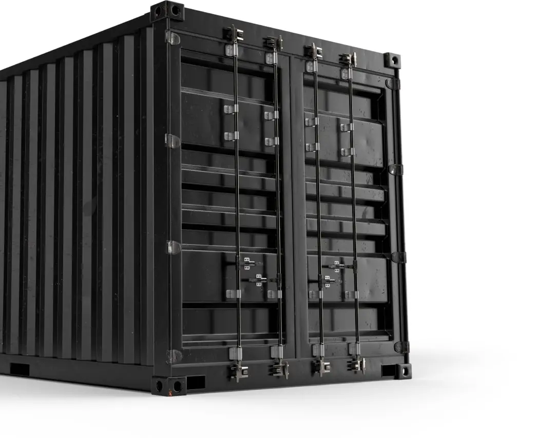 Shipping container used for freight, furniture, and vehicle transport services