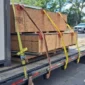 Xpert Trans specialized freight shipping flatbed trailer delivering cargo