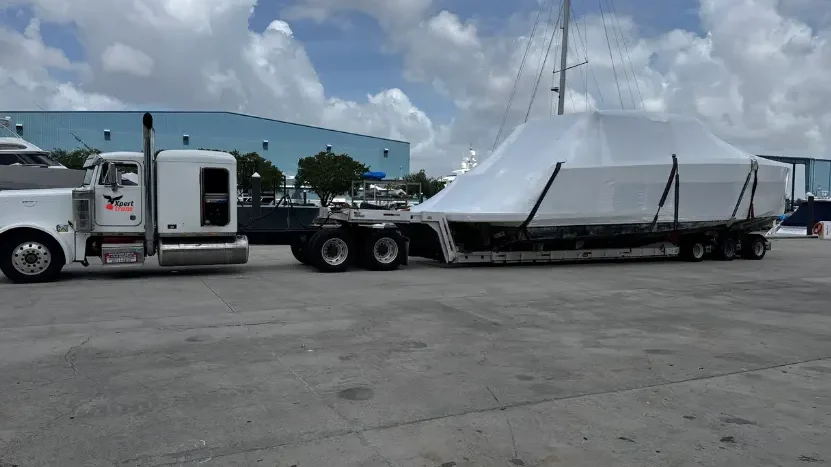 Oversized 60-Foot Yacht Transport Completed in 3 Working Days