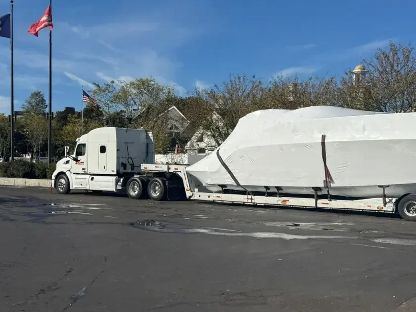 Large boat transport completed in 3 working days
