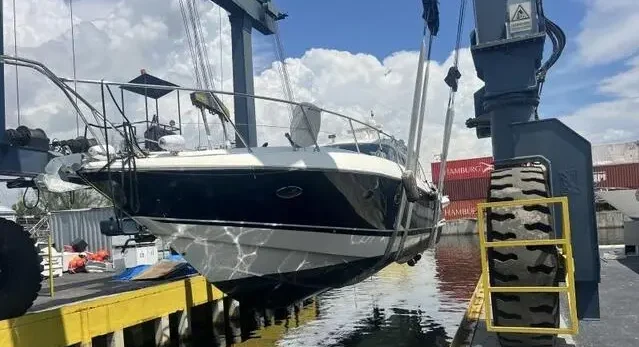 Oversized 60-foot yacht transport by Xpert Trans